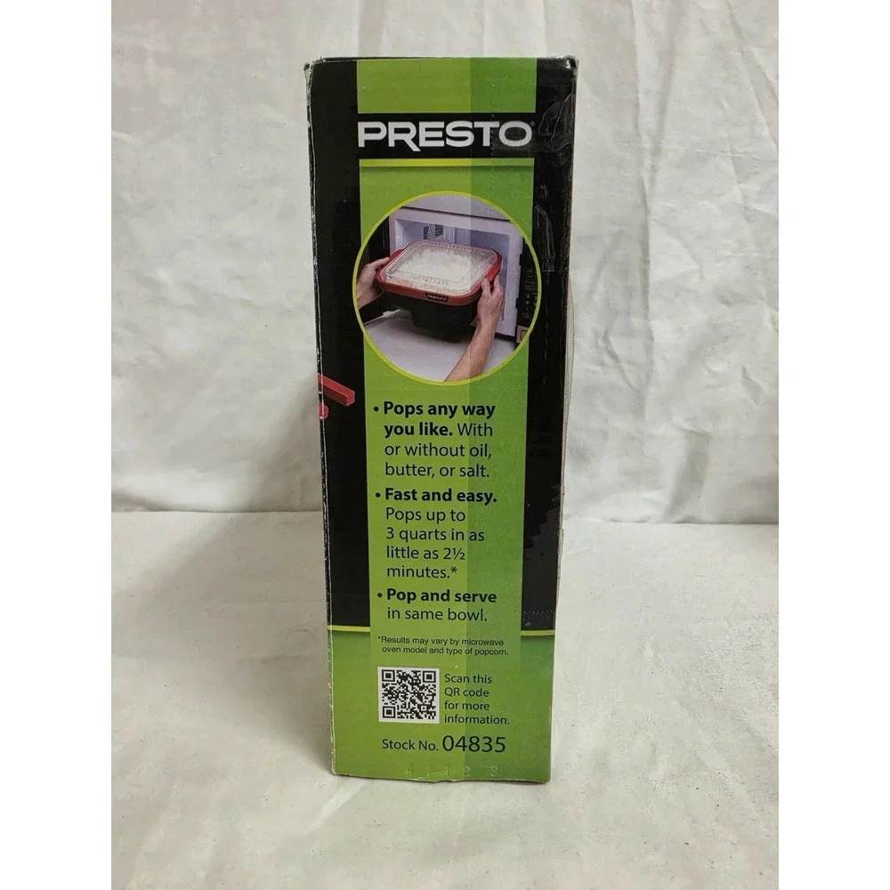 Presto 04835 Collapsible Silicone Microwave Multi-Cooker New Open Box